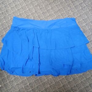 Elegant Blue Layered Skirt